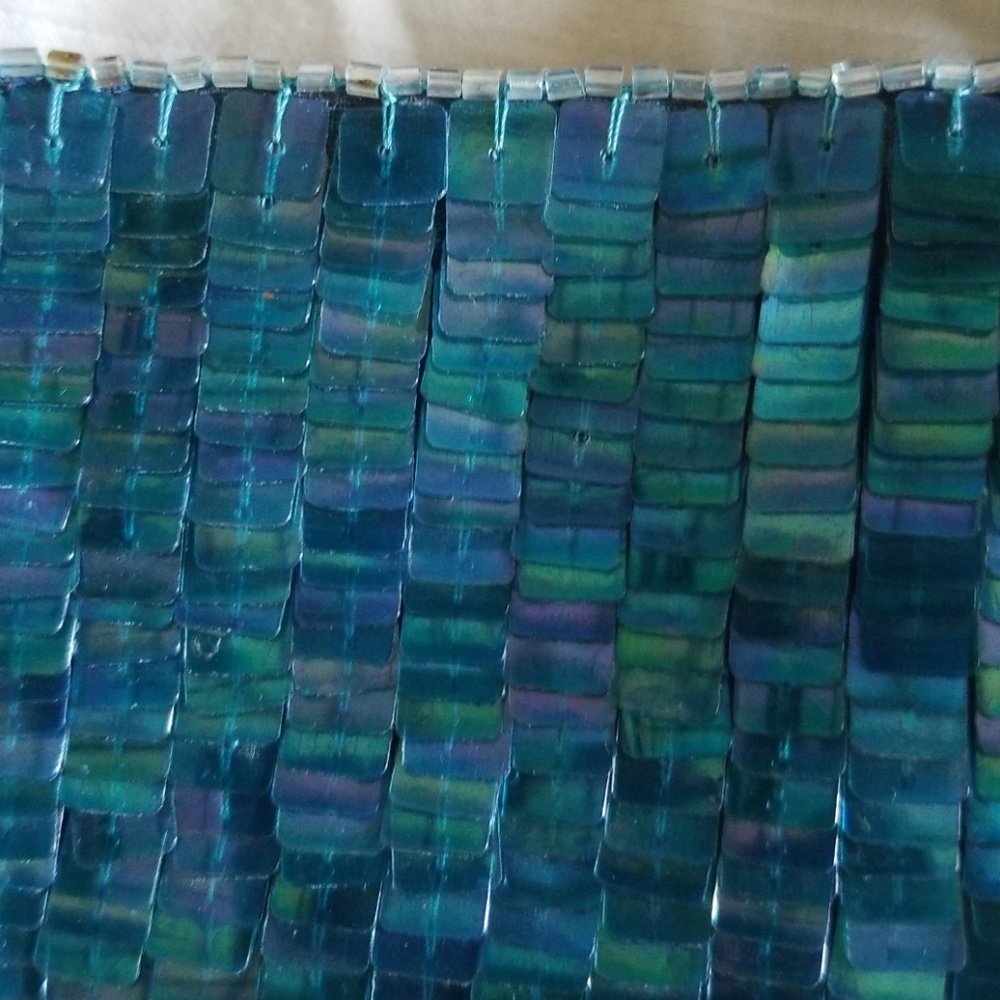 Turquoise Flat hand beaded FENDI bag- Very Rare! - Picture 8 of 8